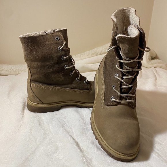 Timberland Shoes - Womens Timberland Teddy Fleece Fold Down Boots
